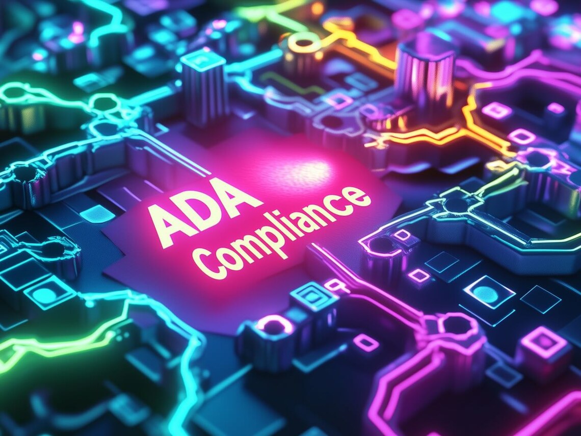 neon abstract of content accessibility guide map to ADA Compliance