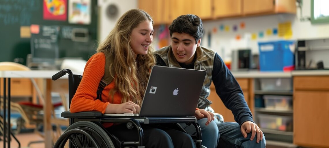 students using website accessibility policy - ADA website compliance best practices